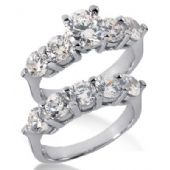 18K Gold Diamond Engagement Bridal Set 4.15ctw. 4009-18KENBR-262