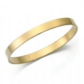 6.5mm Plain Flat Womens Gold Bangle