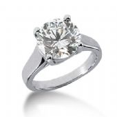 Platinum Solitaire Diamond Engagement Ring 4.00 ctw. 430