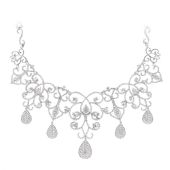 18K Designer Chandelier Necklace For Ladies
