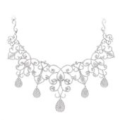 18K Designer Chandelier Necklace For Ladies