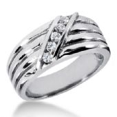 18K Gold & 0.24 Carat Diamond Wedding Ring for Women