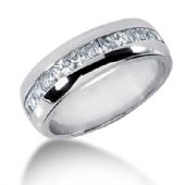 18K Gold & 1.20 Carat Diamond Wedding Ring for Men