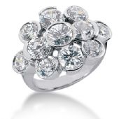 18K Bouquet Round Brilliant Diamond Anniversary Ring (4.5ctw.)