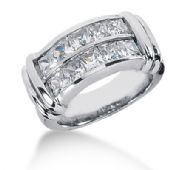 18K Princess Cut Diamond Anniversary Ring (2.70ctw.)