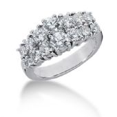 18K Prong Round Brilliant Diamond Anniversary Ring (2.0ctw.)