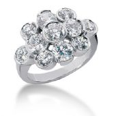 18K Round Brilliant Pop Out Diamond Anniversary Ring (3.70ctw.)