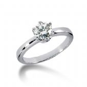 18K Gold Solitaire Diamond Engagement Ring 0.75ctw. 3016
