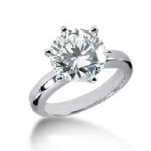 Platinum Solitaire Diamond Engagement Ring 3.5ctw. 3020-ENGSPLAT-876