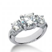 14K Side Stone Diamond Engagement Ring   4.60 ctw 2007-ENGSS14K-6059