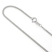 1.5mm Exquisite 14K White Gold Miami Cuban Link Curb Chain 22-40in