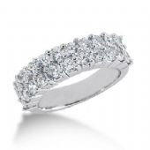 18K Gold Diamond Anniversary Wedding Ring 22 Round Brilliant Diamonds 1.98ctw 103WR160818K