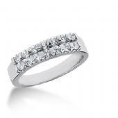 18K Gold Diamond Anniversary Wedding Ring 14 Round Brilliant Diamonds 0.42ctw 122WR126218K