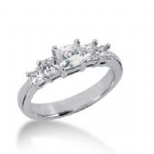 950 Platinum Diamond Anniversary Wedding Ring 5 Princess Cut Diamonds 1.11ctw 125WR1589PLT