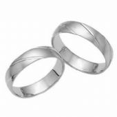 Platinum His & Hers Classic 031 Wedding Band Set HH031PLAT