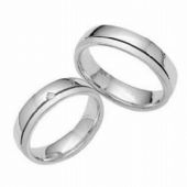 Platinum His & Hers 0.05 ct Diamond 032 Wedding Band Set HH032PLAT