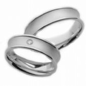 18k His & Hers Gold 0.05 ct Diamond 037 Wedding Band Set HH03718K