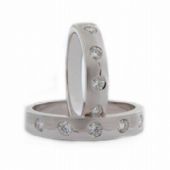 Platinum His & Hers 0.30 ct Diamond 047 Wedding Band Set HH047PLAT