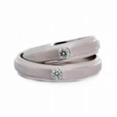 18k His & Hers Gold 0.06ct Diamond 055 Wedding Band Set HH05518K