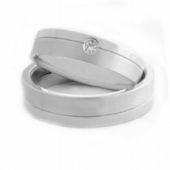 18k His & Hers Gold 0.05 ct Diamond 060 Wedding Band Set HH06018K