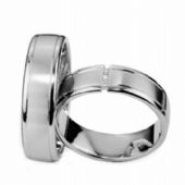 Platinum His & Hers 0.09 ct Diamond 085 Wedding Band Set HH085PLAT