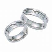 Platinum His & Hers Classic 100 Wedding Band Set HH100PLAT