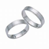 Platinum His & Hers Classic 101 Wedding Band Set HH101PLAT