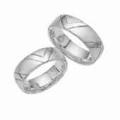 Platinum His & Hers Classic 107 Wedding Band Set HH107PLAT