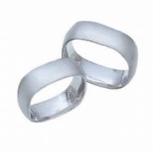 Platinum His & Hers Classic Gold 112 Wedding Band Set HH112PLAT