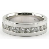 14K Gold 7mm Diamond Wedding Bands Rings 0884