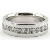 14K Gold 7mm Diamond Wedding Bands Rings 0884