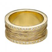 18k Yellow  Gold 10mm Diamond Wedding Bands Rings 2500