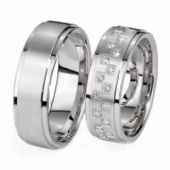 18k His & Hers Gold 0.48 ct Diamond 126 Wedding Band Set HH12618K