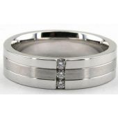 950 Platinum 6mm Diamond Wedding Bands Rings 1949