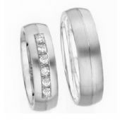 18k Gold His & Hers Diamond Wedding Band Set 0.36 ct. tw. HH15118K