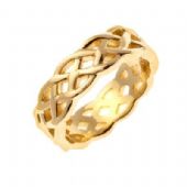 14K Gold 7mm Celtic Weave Wedding Band 4027