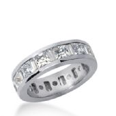 18k Gold Diamond Eternity Wedding Bands, Channel Set 4.50 ct. DEB27918K