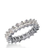 950 Platinum Diamond Eternity Wedding Bands, Shared Prong Setting 4.00 ct. DEB231PLT