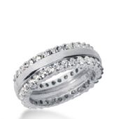 950 Platinum Diamond Eternity Wedding Bands, Prong Setting 2.00 ct. DEB280PLT