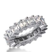 950 Platinum Diamond Eternity Wedding Bands, Shared Prong Setting 7.00 ct. DEB241PLT