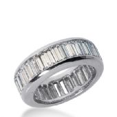 950 Platinum Diamond Eternity Wedding Bands, Channel Setting 6.00 ct. DEB218PLT