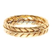 14K Gold 6mm Handmade Wedding Ring 081 Almani