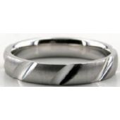 Platinum 950 4mm Diamond Cut Wedding Band 616-4