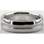 Platinum 950 6mm Diamond Cut Wedding Band 680
