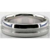 Platinum 950 6mm Diamond Cut Wedding Band 680