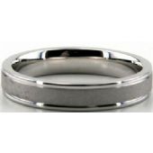 Platinum 950 4mm Diamond Cut Wedding Band 700-4