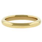 14k Yellow Gold 3mm Comfort Fit Dome Wedding Band Super Heavy Weight