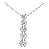 Platinum 950 Diamond Journey Pendant 5 Stone 2.00ctw. JPD1693PLT