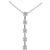 Platinum 950 Diamond Journey Pendant 5 Stone 1.75 ctw. JPD1728PLT