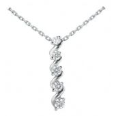 Platinum 950 Diamond Journey Pendant 5 Stone 1.07 ctw. JPD1760PLT